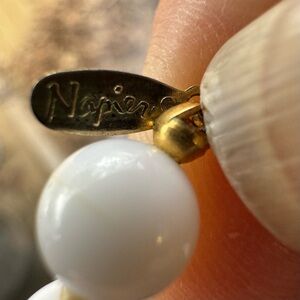 Easter or Mother’s Day Embossed Napier Single Strand Gold-toned Clasp Necklace.